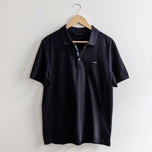 Michael Kors Black Polo 100% Cotton Size M